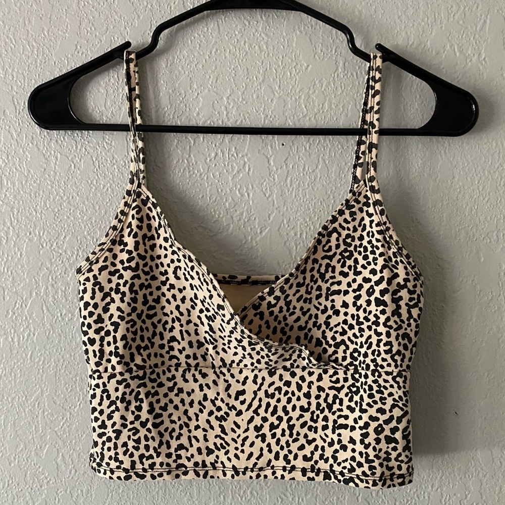 Brandy Melville cheetah print tank top